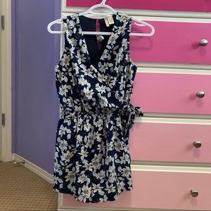 Super cute blue floral romper
